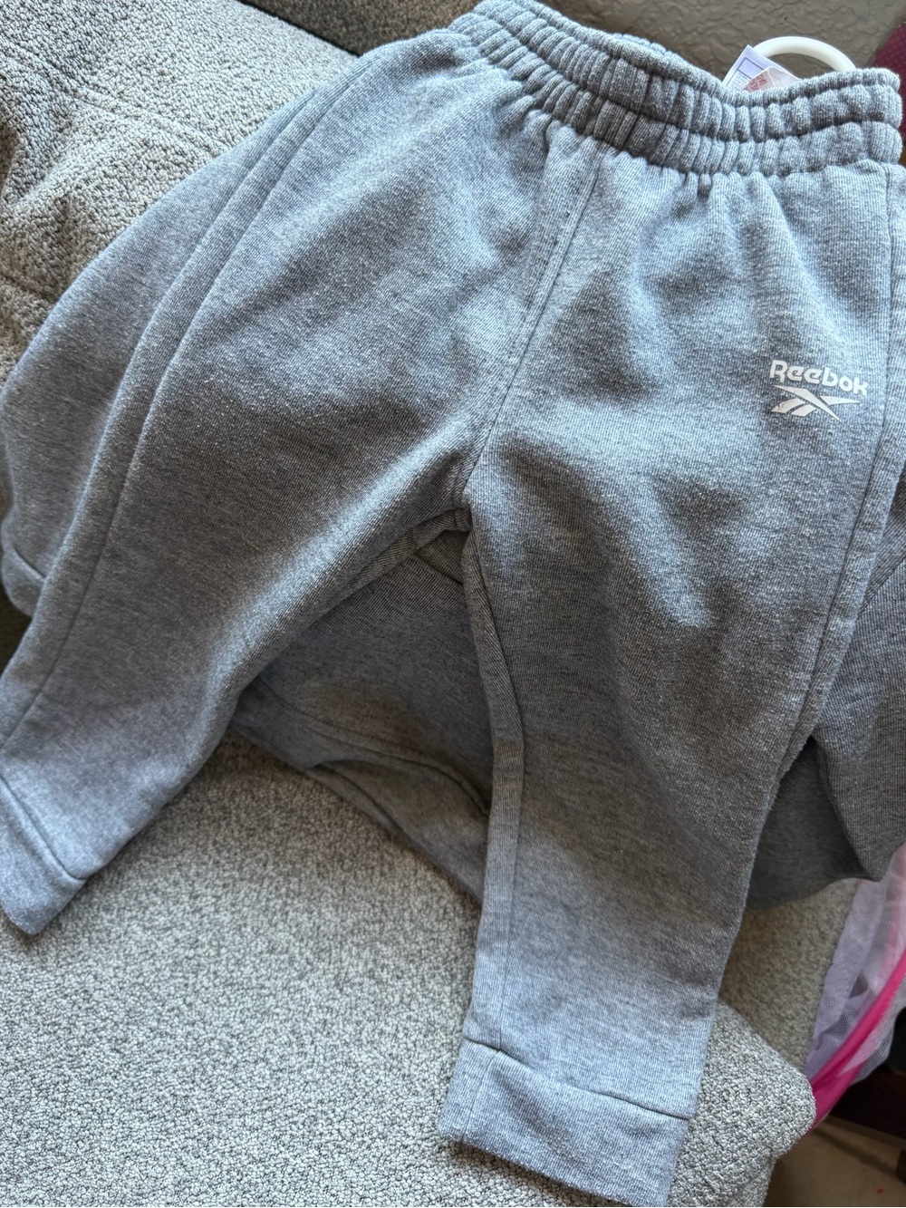 Reebok Kids Gray Fleece Jogger Set